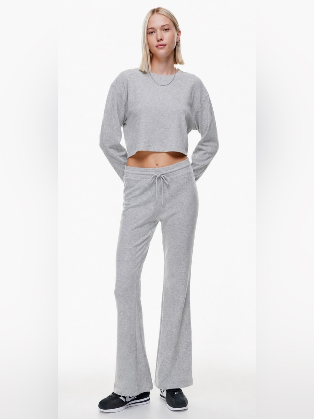 Sunday best baby waffle kick flare sweatpants